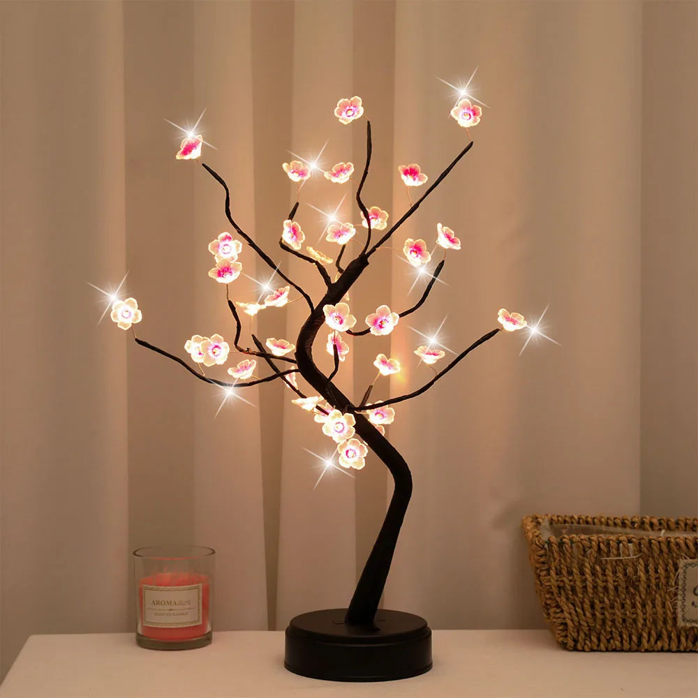 Artificial Bonsai Cherry Blossom Tree